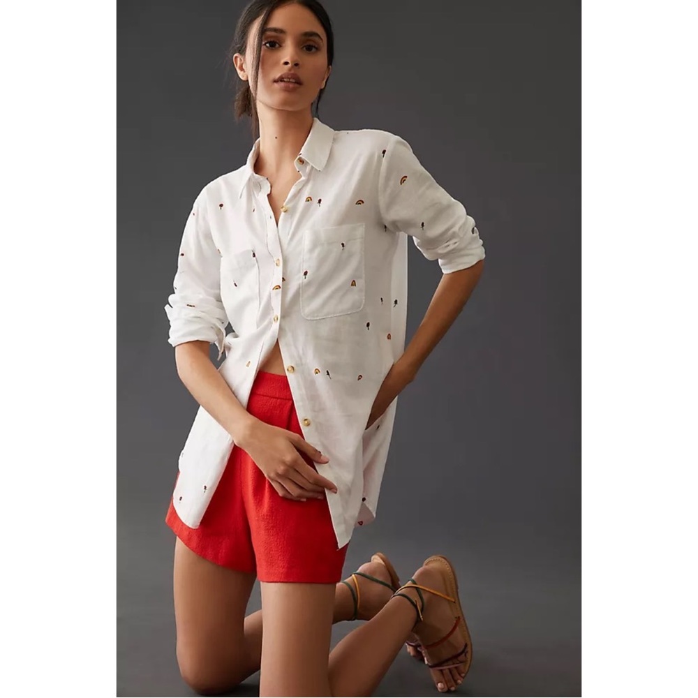 Scott Csoke for Anthropologie Romy Relaxed Buttondown  XL